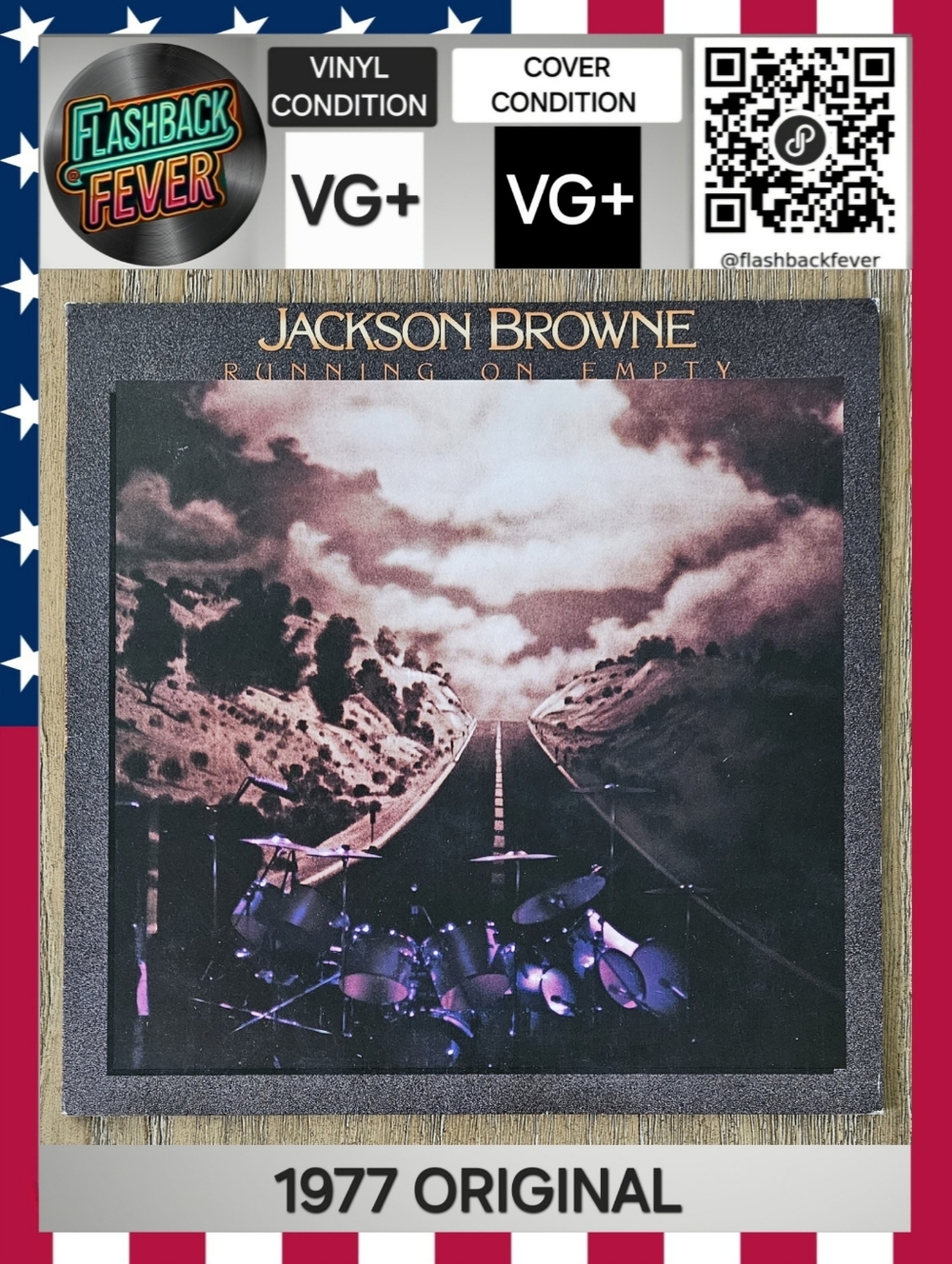 JACKSON BROWNE•Running On Empty•1977 US (#6E-113) Allied Pressing, Gatefold